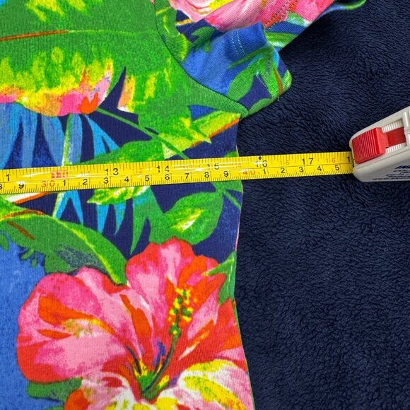 Lauren Ralph Lauren Black Label Womens Tropical Floral SS T-Shirt, Size XS NWT - Picture 7 of 7